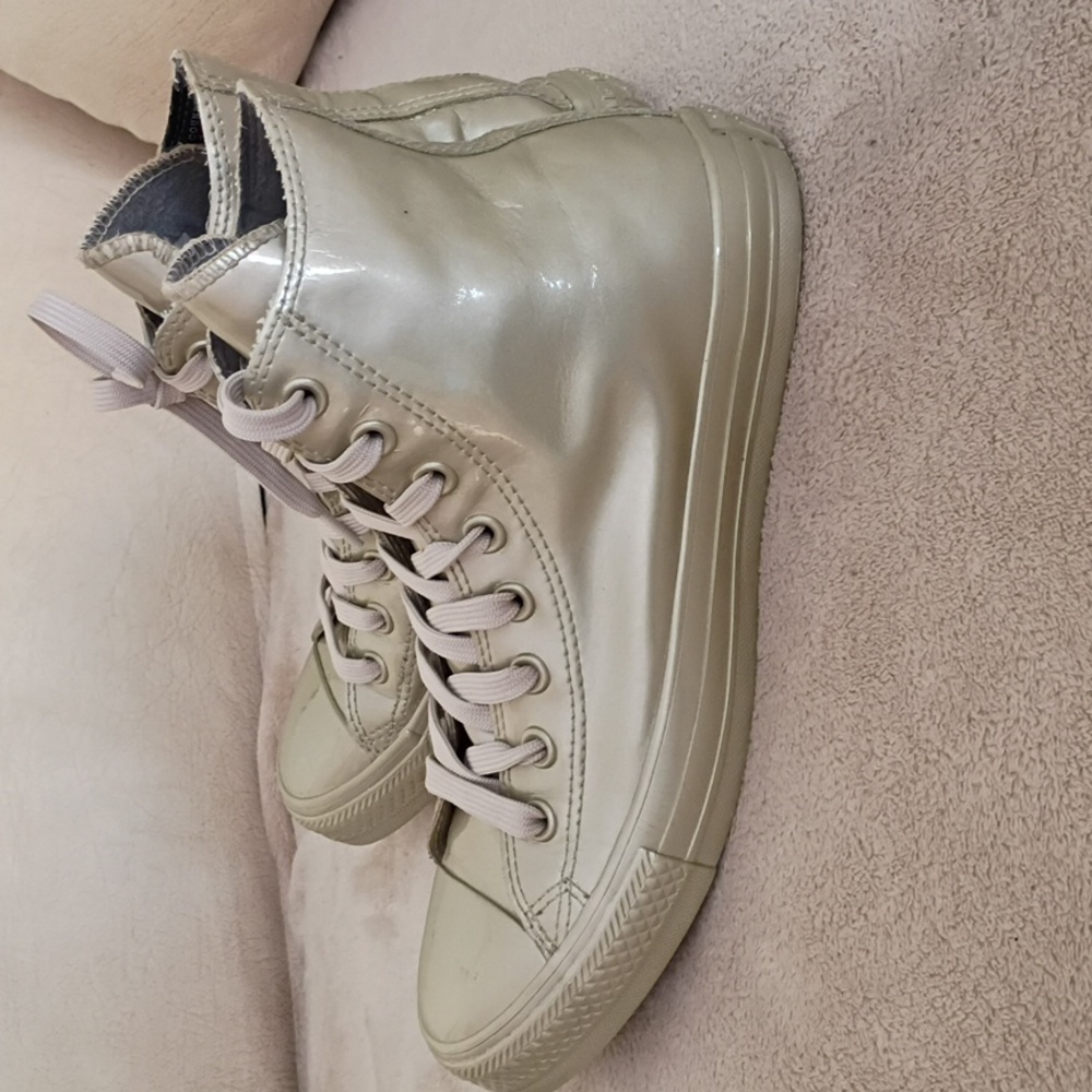 Converse Women's Metallic High Top Sneakers - Picture 3 of 11